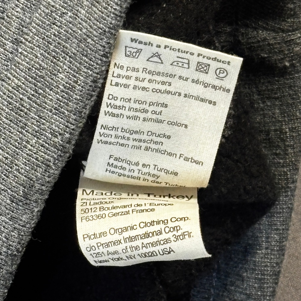 Picture Organic Clothing Sherpa Lined Hoodie‎ Jacket Women s Charcoal Blue - Picture 10 of 12